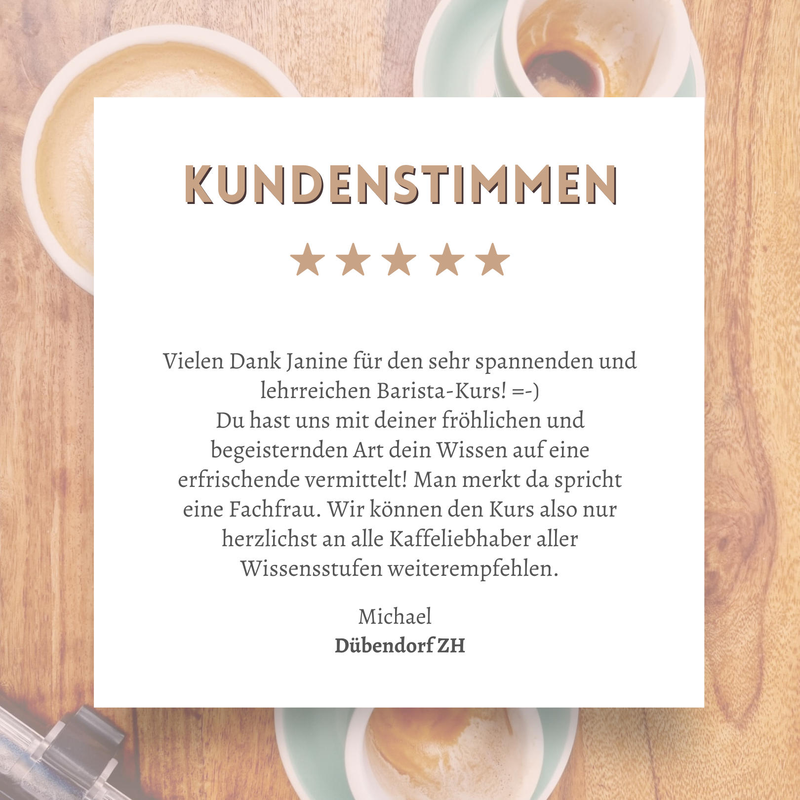 Home Barista Kurs Latte Art